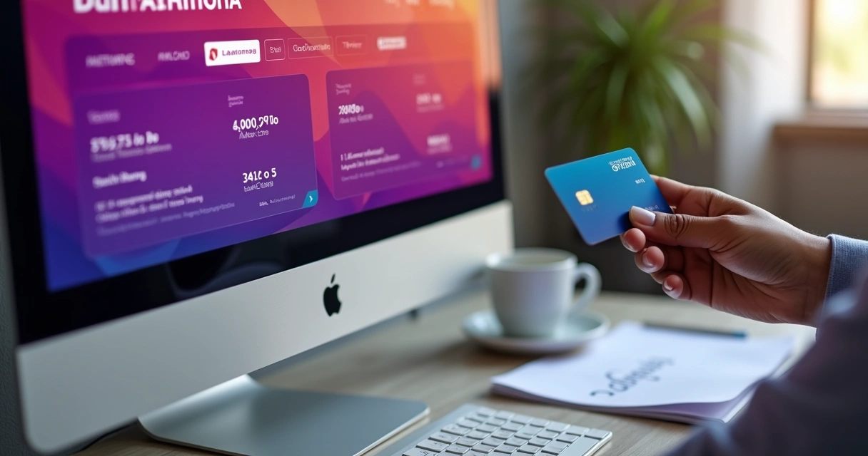 Promoção de passagem da LATAM em tela de computador 