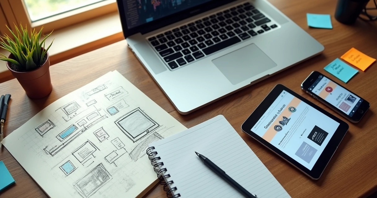 Diferentes etapas na criação de um site profissional