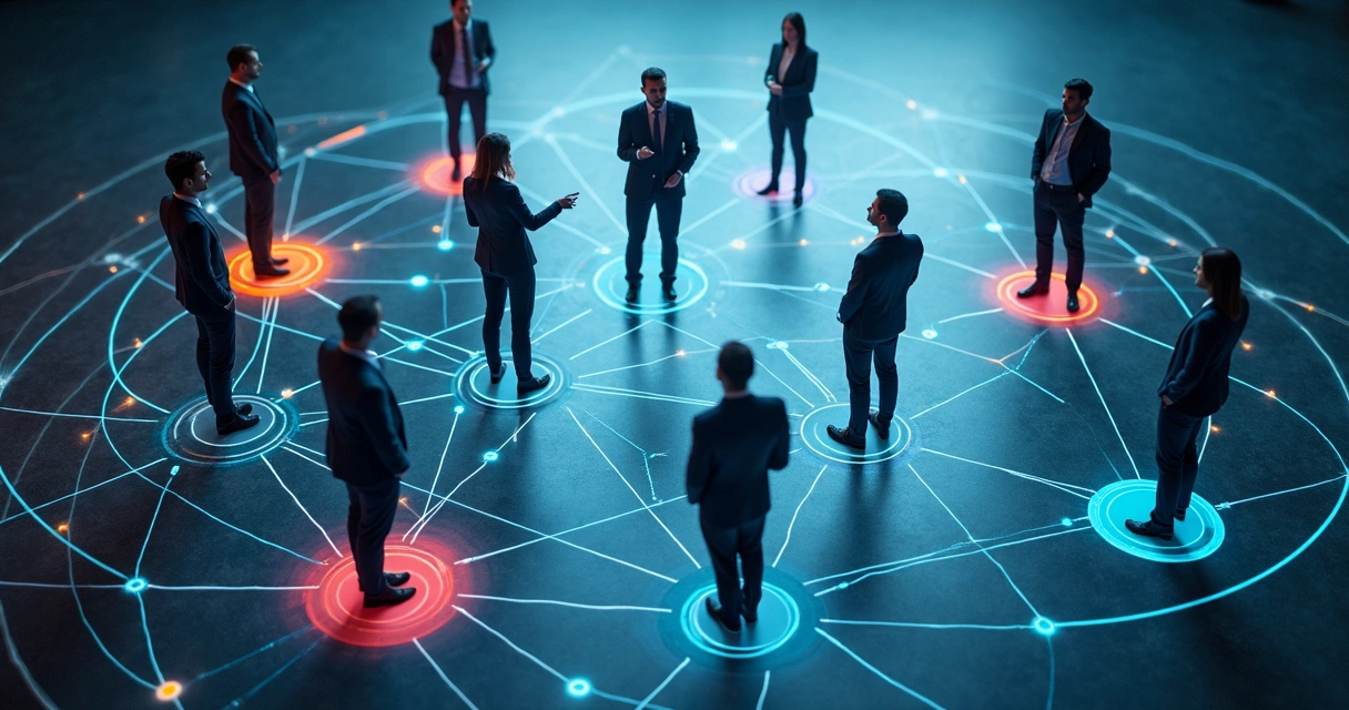 Patrones que se repiten en una red de personas. 