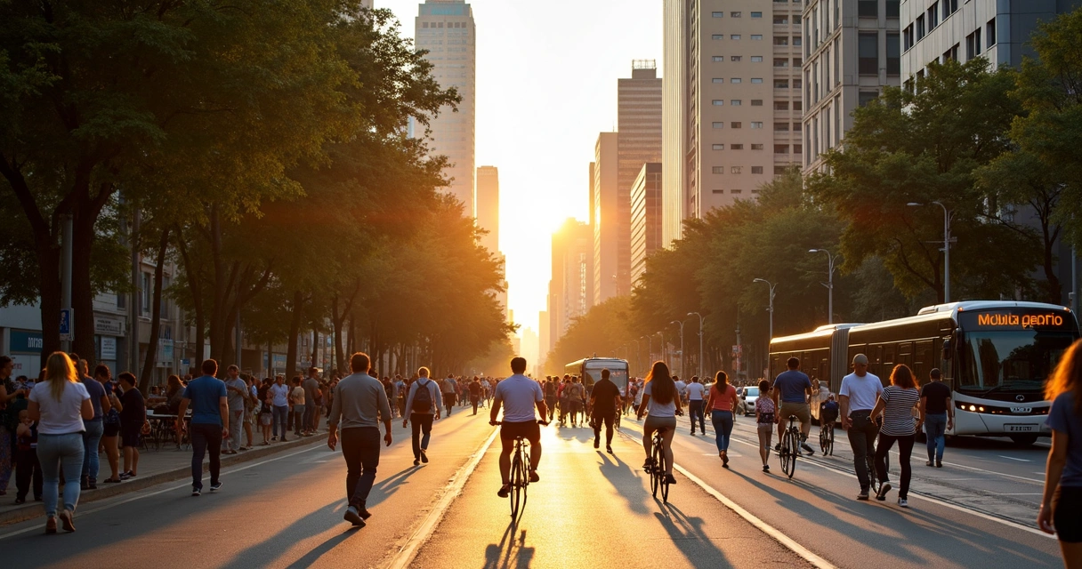 Pessoas caminhando pela avenida Paulista 
