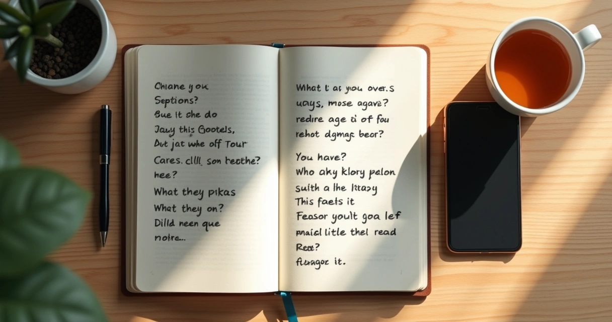 Caderno e celular sobre mesa com pausa digital