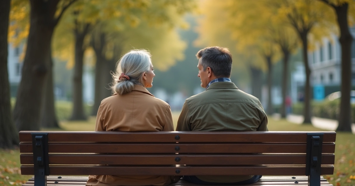 Duas pessoas de culturas diferentes sentadas em silêncio