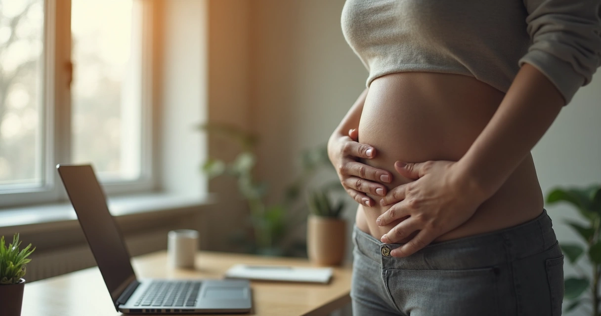 Profissional fazendo pausa de respiração no ambiente de trabalho 