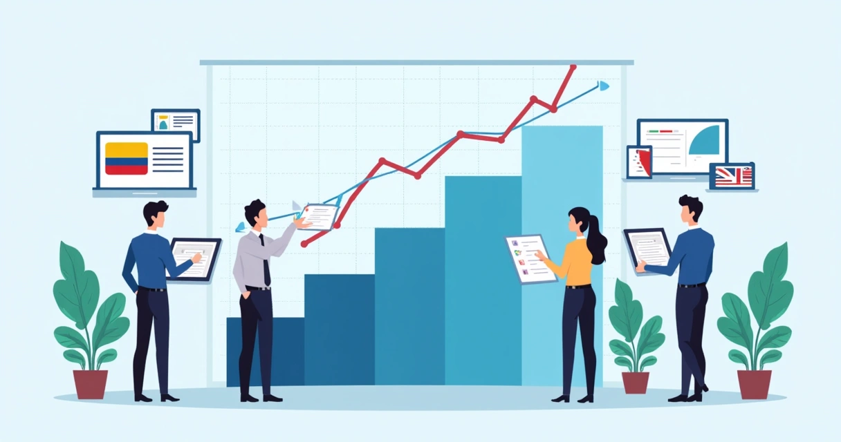 Bar chart comparing payroll costs in Colombia to other countries. 