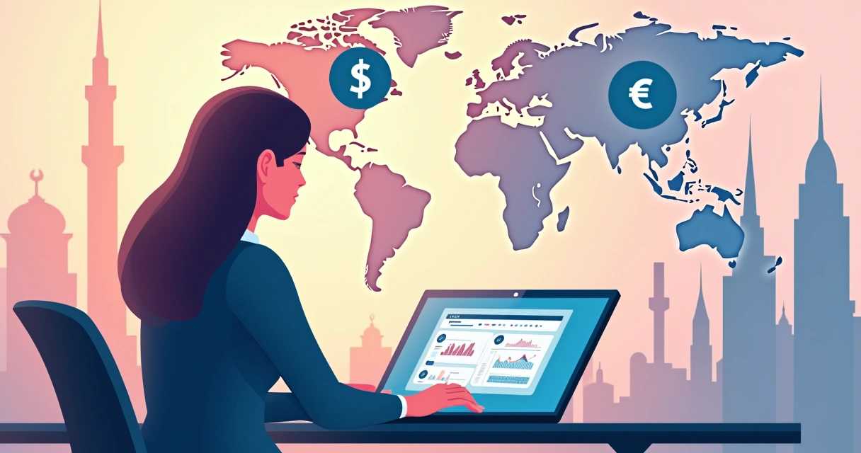 Payroll outsourcing concept illustration 