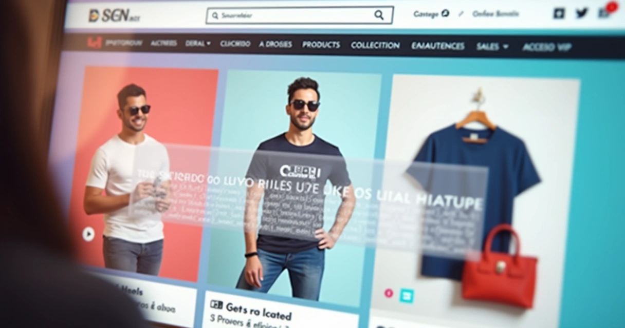 Sessão de produtos exclusivos em loja virtual bloqueados por paywall