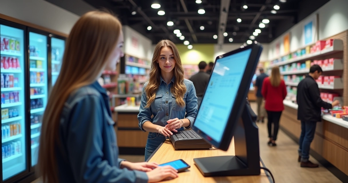 PDV e e-commerce integrados em operação na loja 