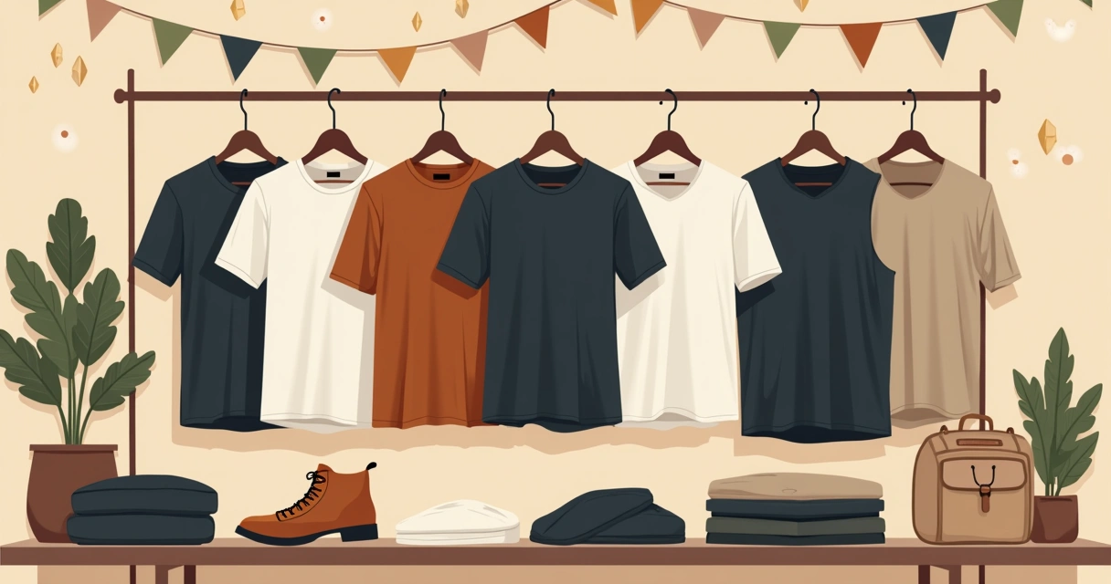 Conjunto de peças masculinas casuais para festa de Santo Antônio