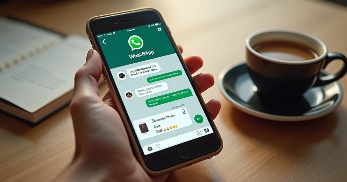 Cliente fazendo pedido de produto de catálogo pelo WhatsApp 