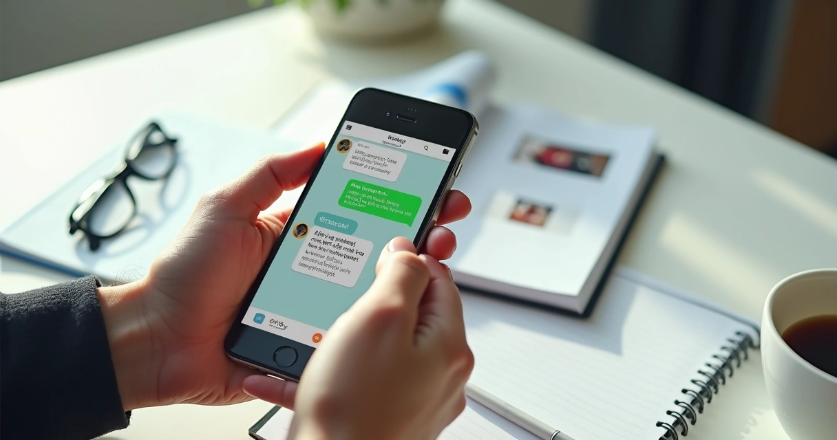 Representante comercial fechando pedido pelo WhatsApp com catálogo digital 
