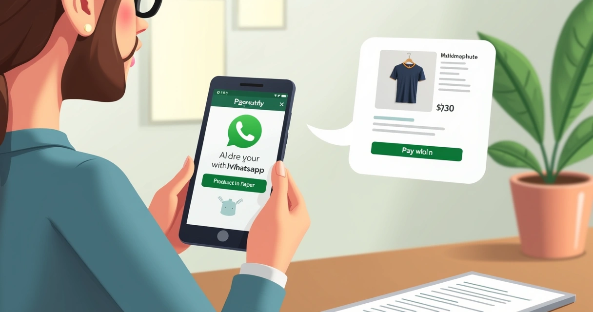 Cliente visualizando e comprando pelo WhatsApp direto do site da loja