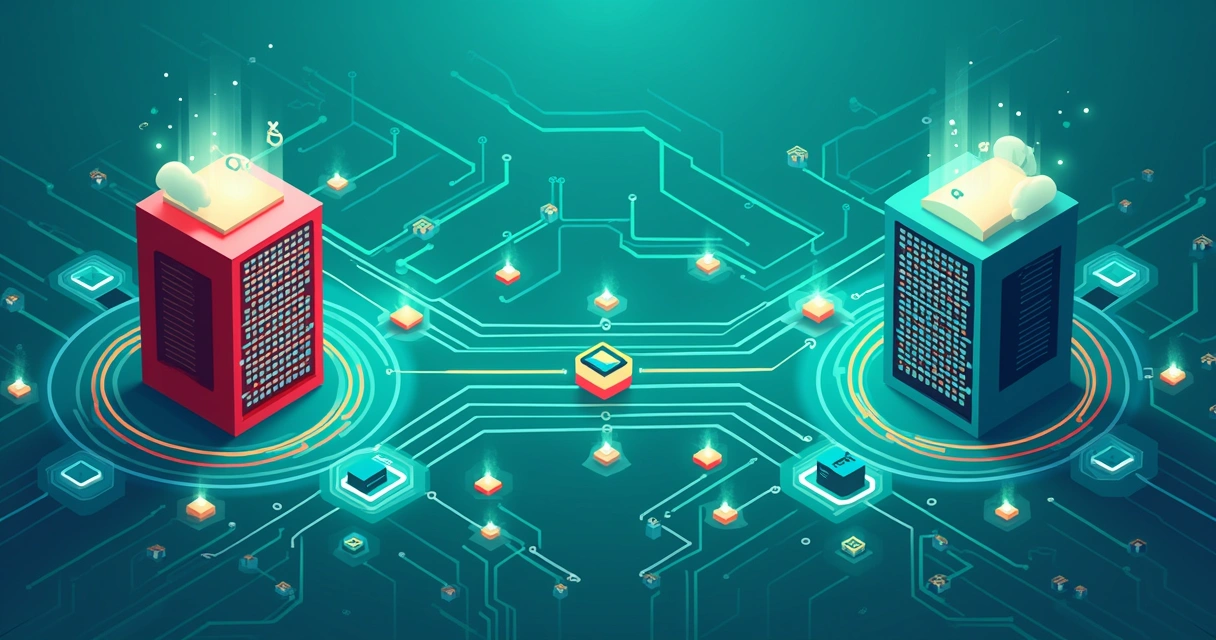 A imagem apresenta redes de computadores conectadas, destacando peering e seus benefícios, como velocidade e economia.
