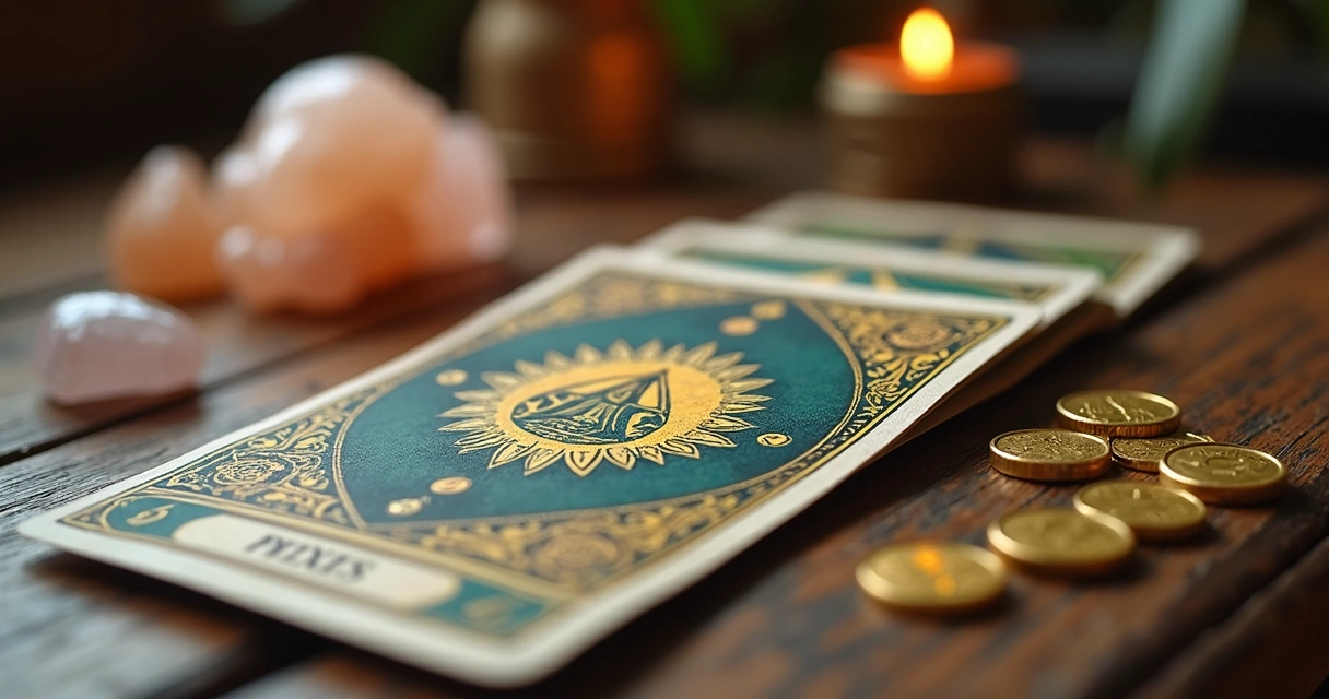 Cartas de baralho cigano com destaque para carta dos Peixes 