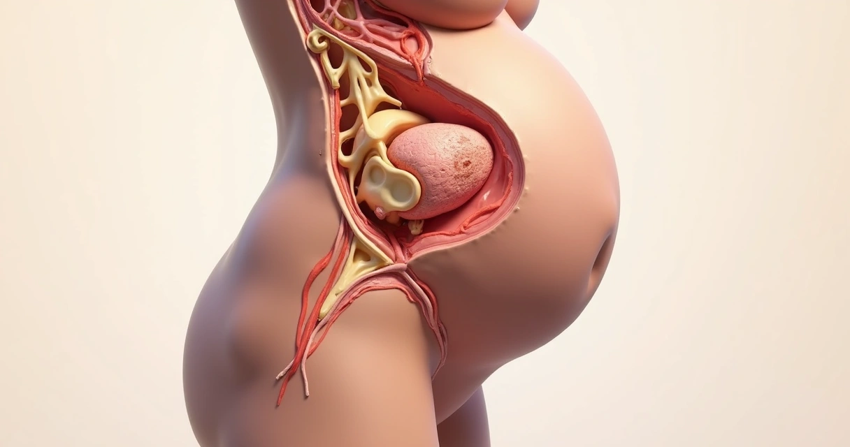 Anatomia da pelve feminina na gravidez 