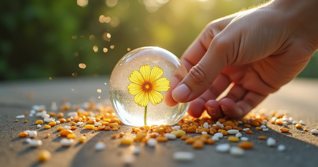 Pêndulo de cristal sobre uma mesa radiestésica com geometria sagrada 