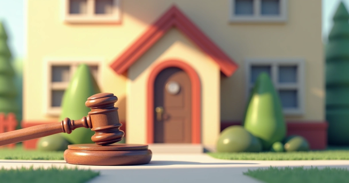 Casa sendo alvo de penhora judicial por dívida alimentar 