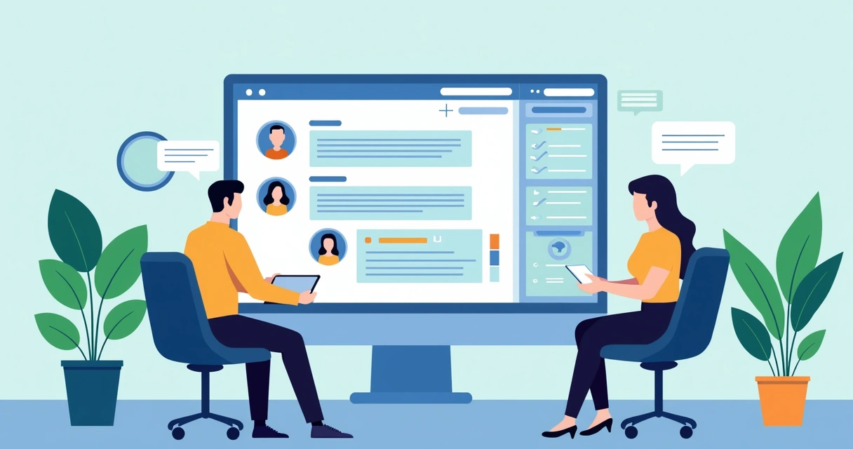 Pequena empresa usando chatbot com clientes