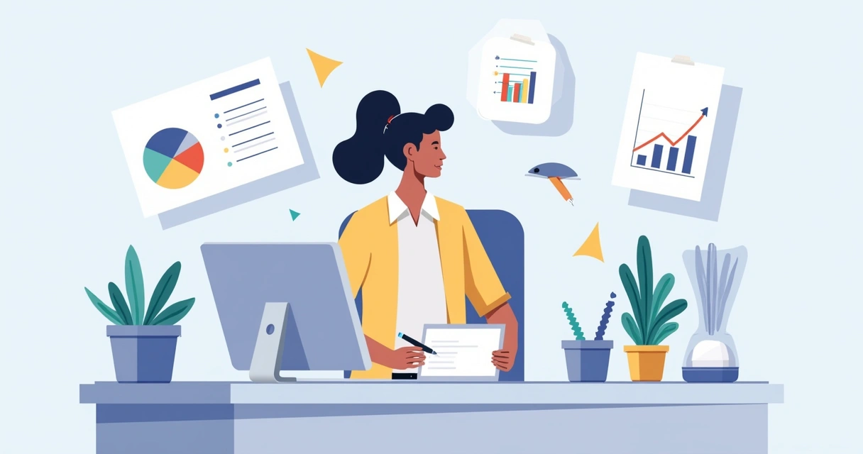 Dono de loja pequeno analisando gráficos e opções digitais 
