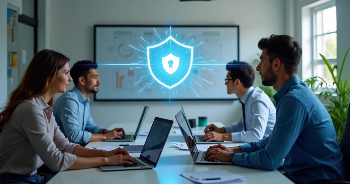 Pequena empresa protegida com VPN 