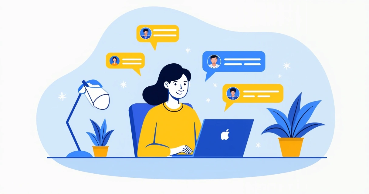 Pequena empresa interagindo com seguidores em redes sociais 