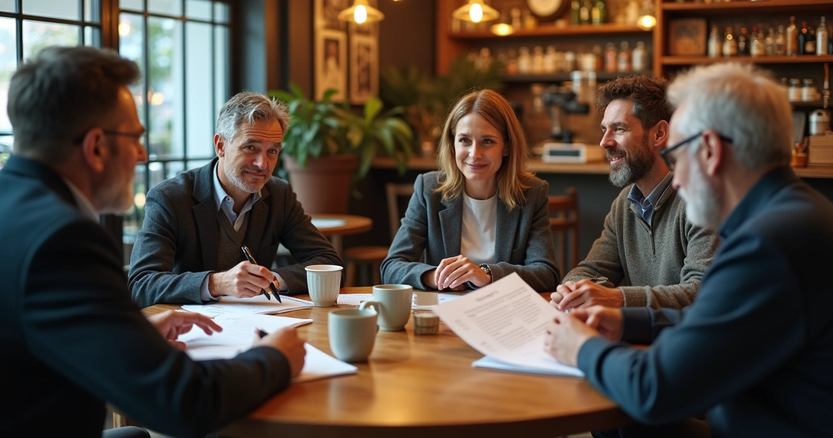 Pequenas empresas reunidas em workshop discutindo melhorias