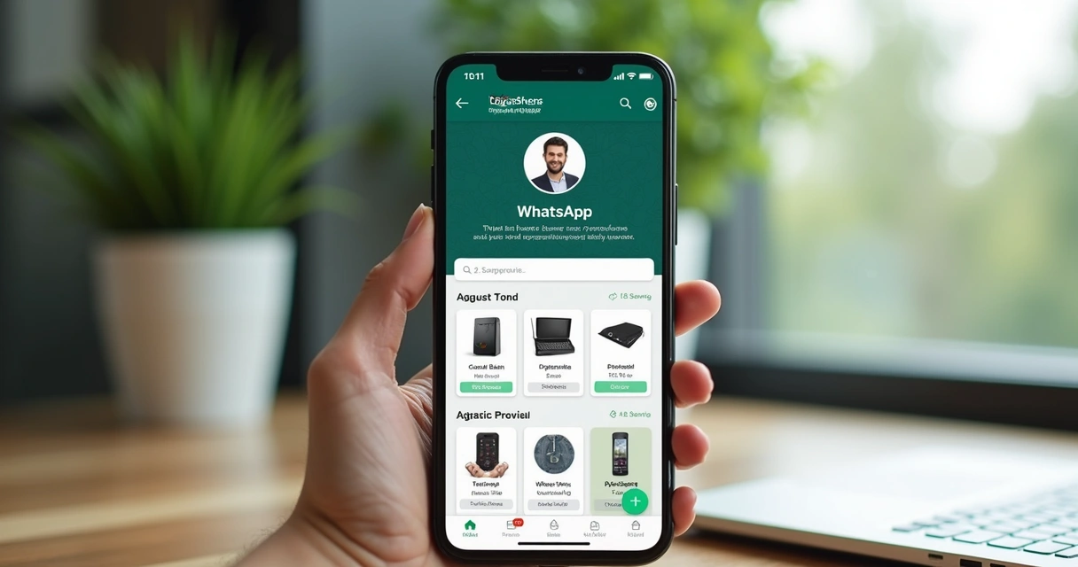 Perfil e catálogo organizados no WhatsApp Business 