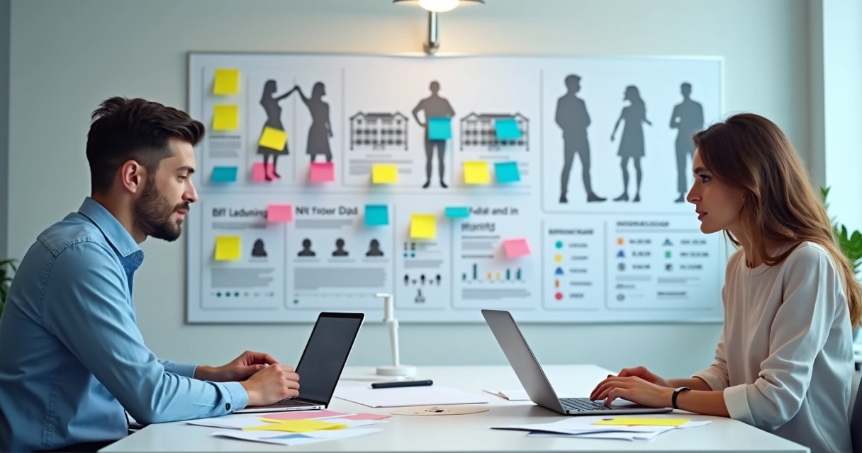 Gráfico ilustrando segmentos de clientes no mercado imobiliário 