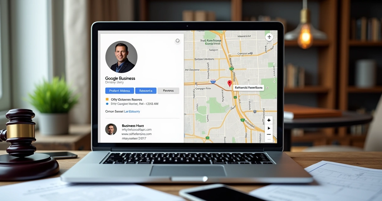 Perfil de advogado exibido na pesquisa local no Google 