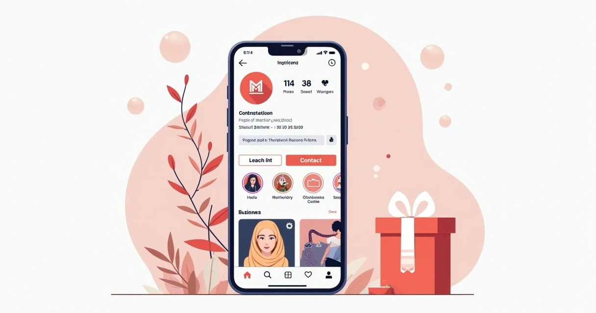 Perfil comercial do Instagram organizado para vendas 
