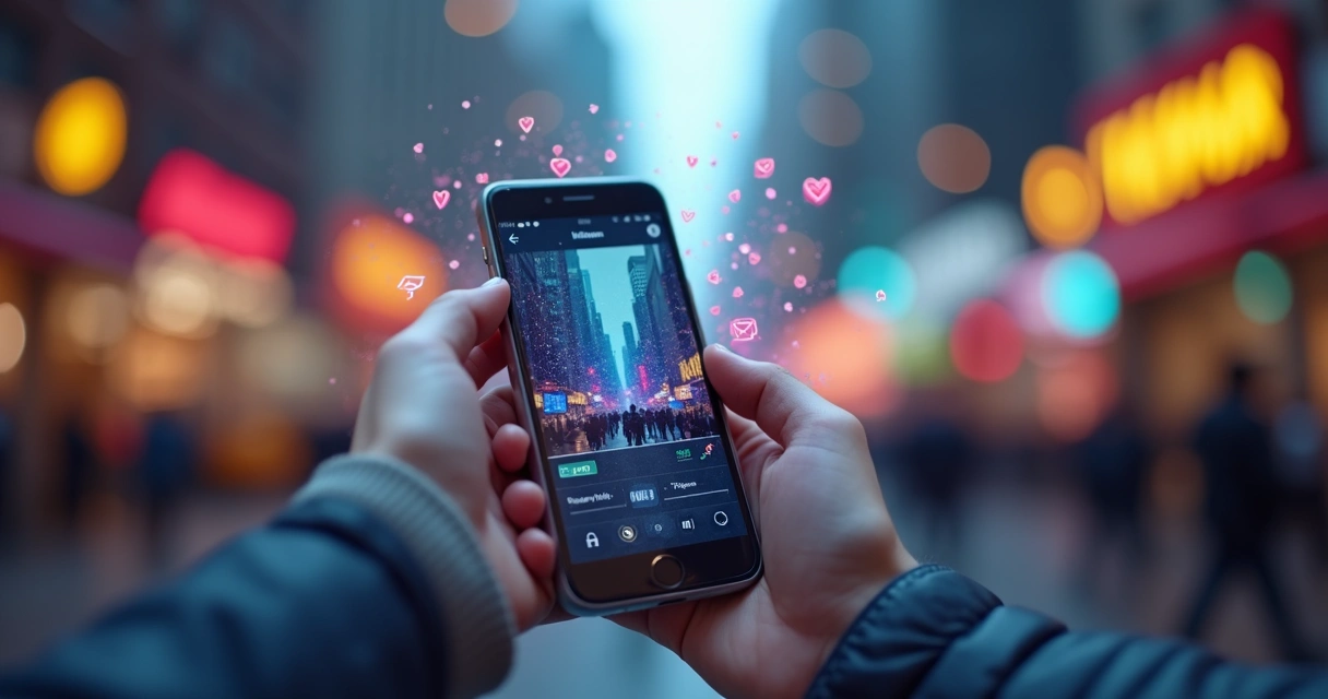 Perfil do Instagram com seguidores crescendo na tela 
