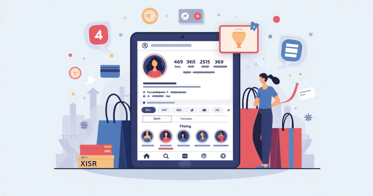 Perfil do Instagram com elementos de negócios prontos para vender 