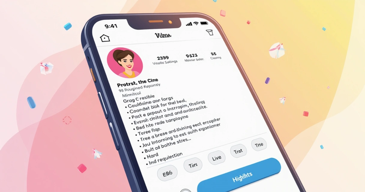 Bio de Instagram bem estruturada e profissional