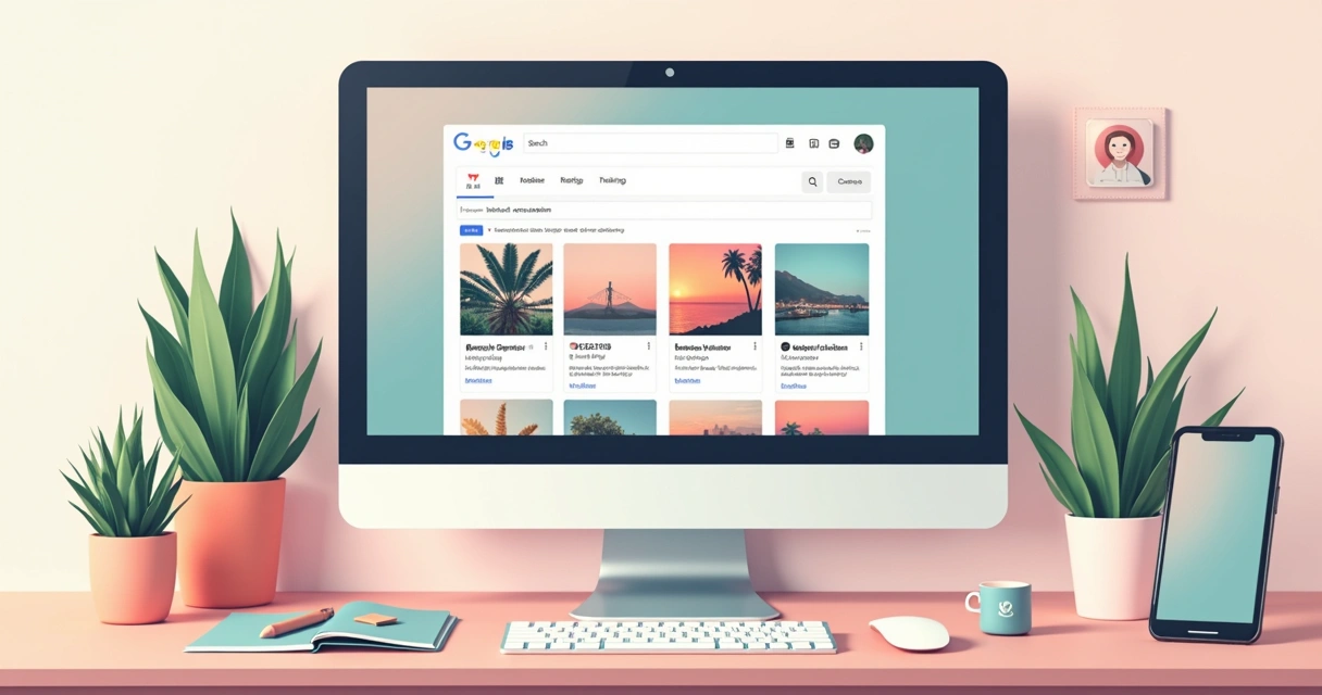 Tela de busca do Google mostrando posts do Instagram