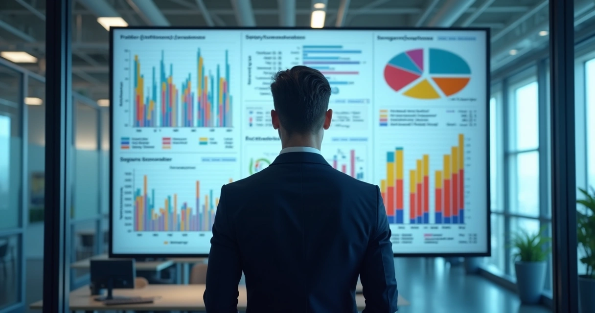 Análise visual de perfil de lead qualificado em tela de computador 