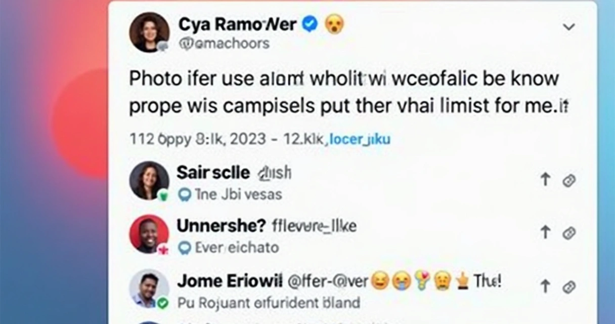 Cadeia de reações de seguidores a uma mudança de perfil nas redes sociais 