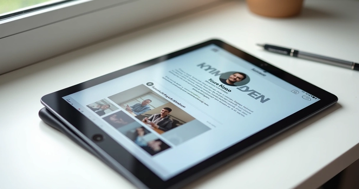 Perfil profissional de freelancer em redes sociais