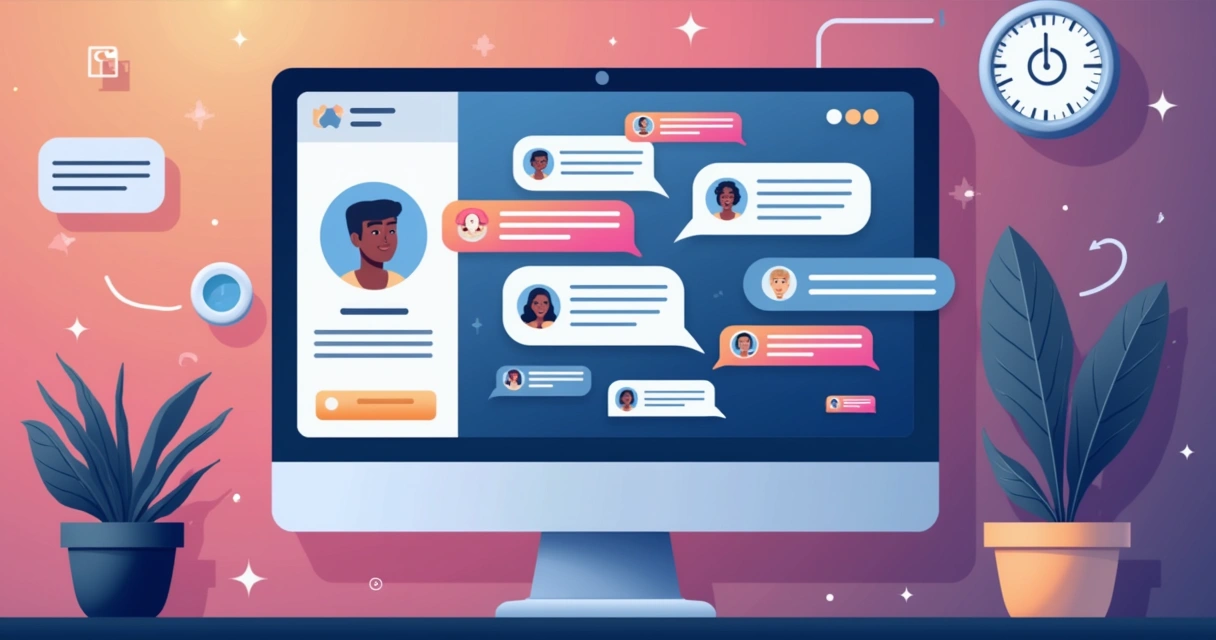 Interface de perfil no Instagram mostrando mensagens diretas e notificações 