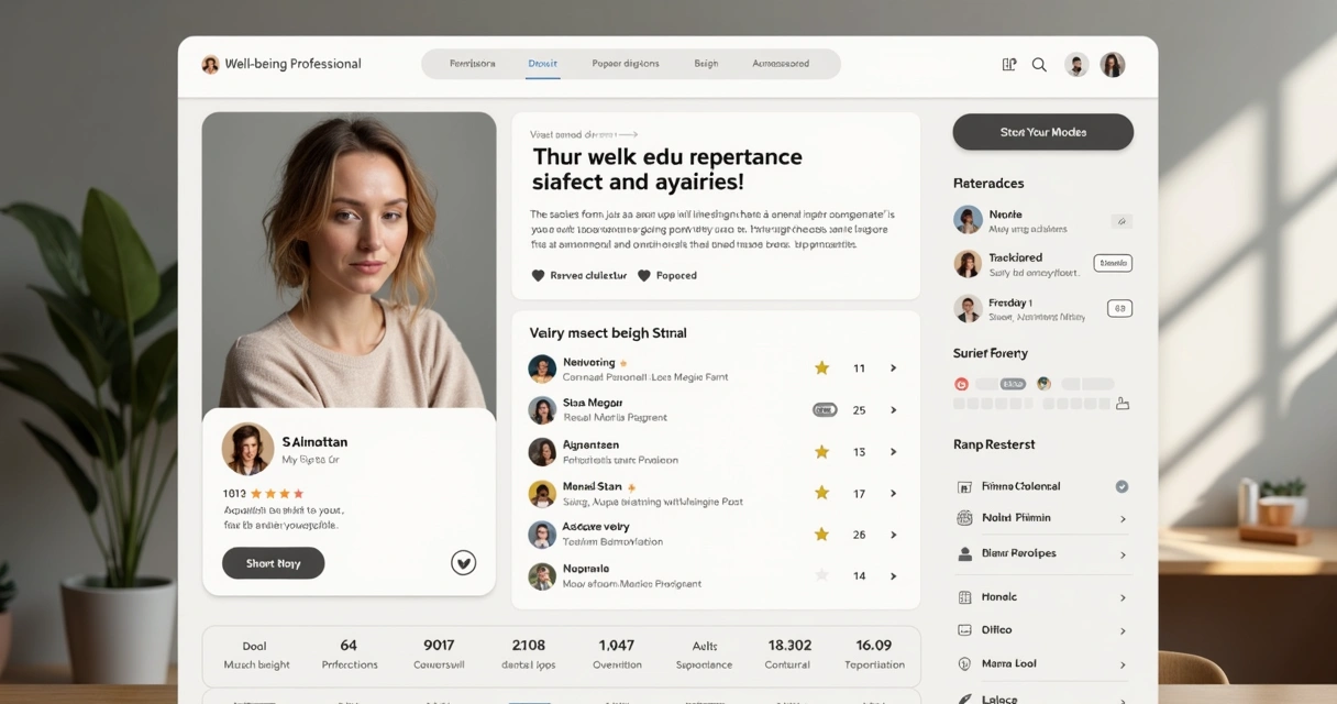 Perfil de profissional do bem-estar com selo de verificação, avaliações e agendamento protegido 