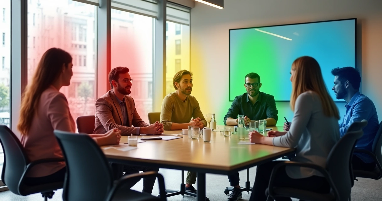 Diversidade de perfis DISC em uma equipe corporativa 