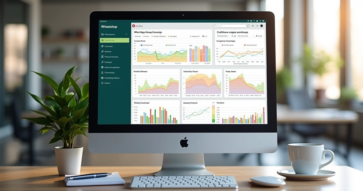 Performance analytics charts for group campaigns
