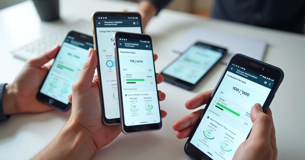 Site sendo exibido rapidamente em smartphones 