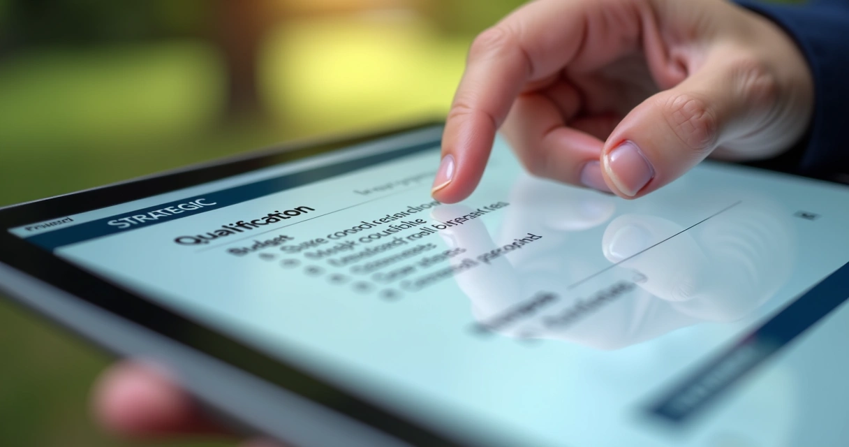 Formulário digital com perguntas estratégicas para qualificação de leads 