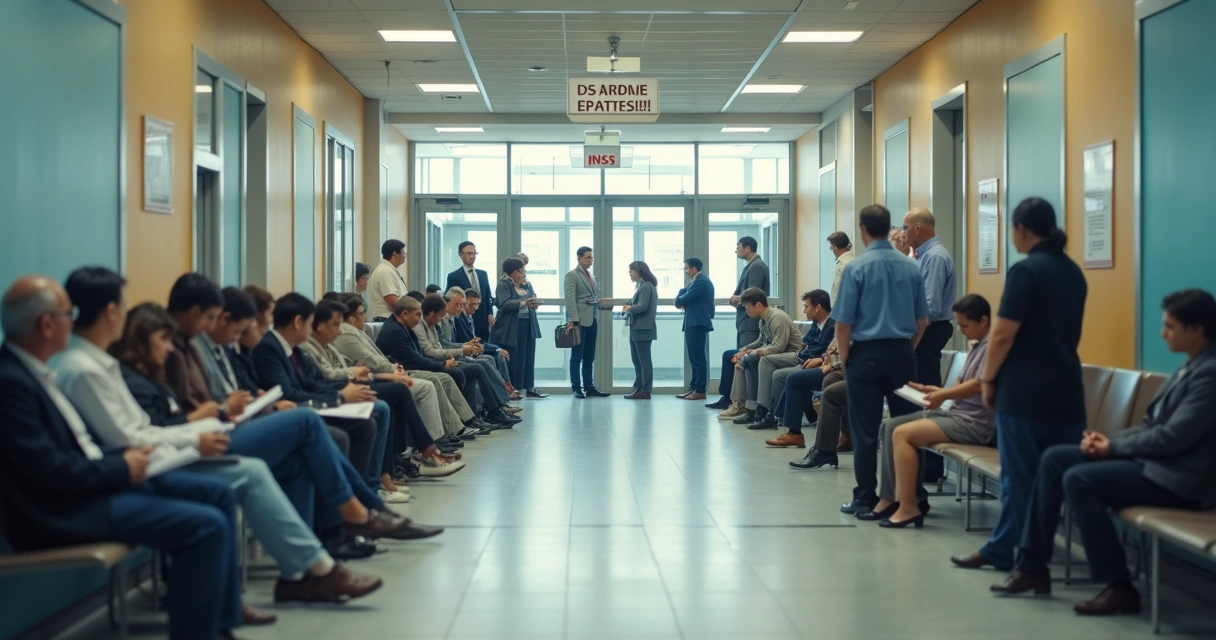 Fila para perícia no INSS para afastamento acima de 15 dias 