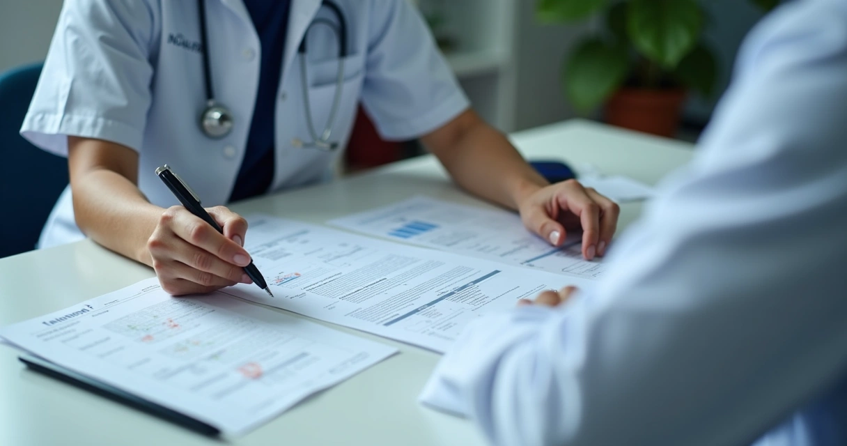 Perícia médica INSS analisando laudo de Alzheimer 