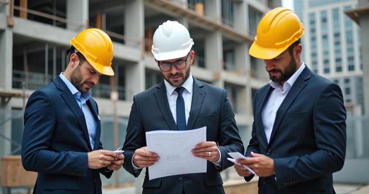 Assistente técnico acompanhando perícia em obra de engenharia 