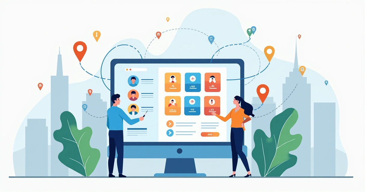 Panel de usuario asignando permisos a sucursales en sistema multiempresa 