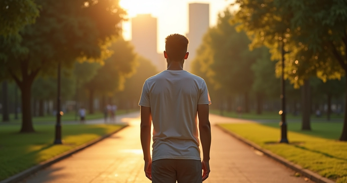 Persona sola en un cruce de caminos eligiendo entre dos opciones morales 
