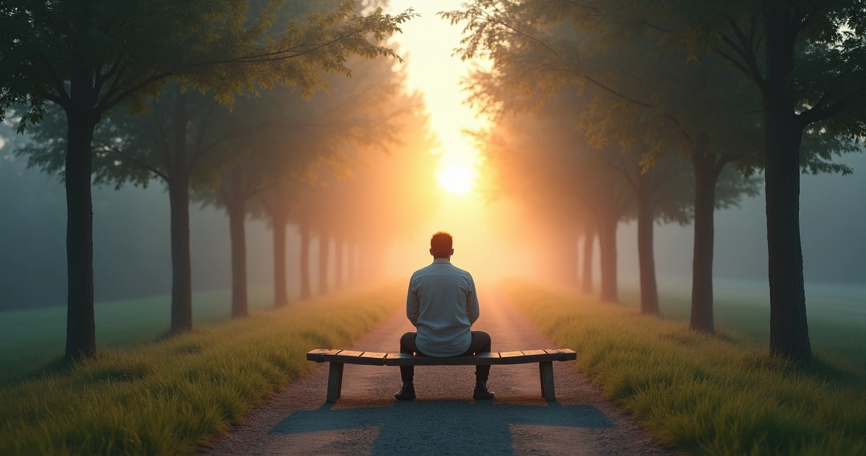 Persona reflexionando frente a un cruce de caminos simbolizando resistencia al cambio 