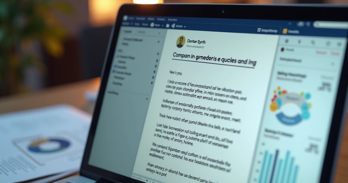 E-mail personalizado para diretor de empresa B2B com dados exclusivos 