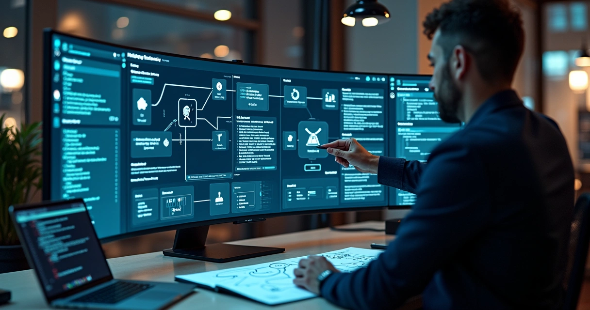 Tela com agente de IA personalizado conectado a múltiplas integrações 